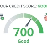 700 credit score meter showing good rating